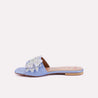 skylar blue fancy slippers for women