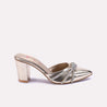 sorrel womens gold bridal mules