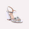 spark silver bridal sandals