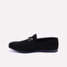 steelman black velvet dress loafers for men