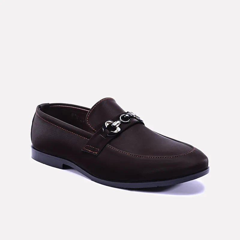 steelman brown velvet dress loafers