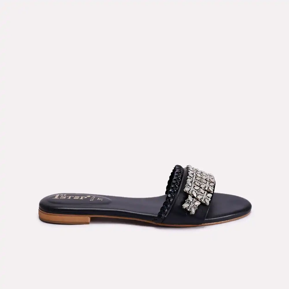 stella black women fancy slippers