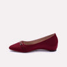 stepee maroon fancy pumps for women