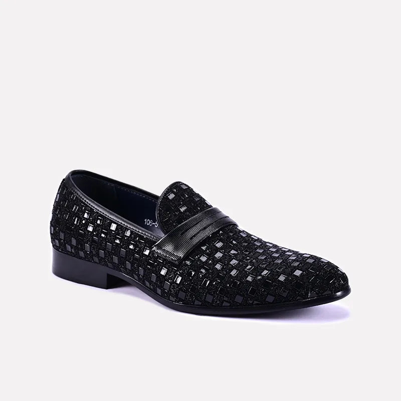 stirling black loafer dress shoes