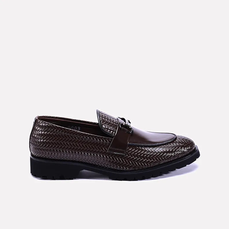 stone mens brown dress loafers