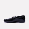 stryker black formal loafers for men