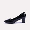 suffolk black casual court shoes for womens