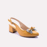 supriya mustard fancy pumps