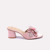 svella womens peach fancy slippers