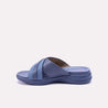 svetlana blue comfy slippers for women