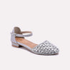 sylvie silver fancy pumps