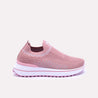 tabitha womens pink slip on sneakers