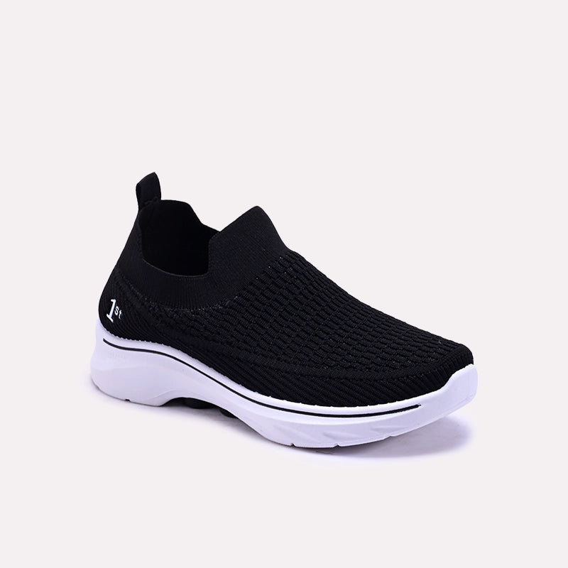 Taliah Black Slip On Sneakers