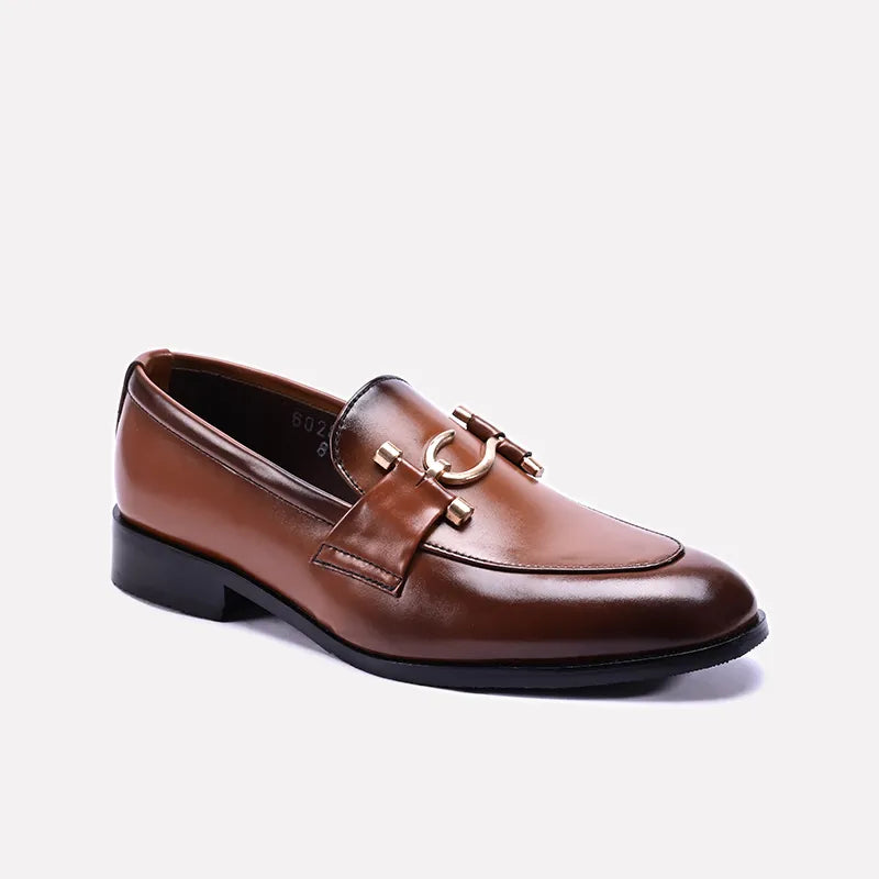 talon brown formal shoes