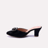 tatiana black fancy heel pumps for women