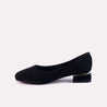 tezel black casual pumps for women