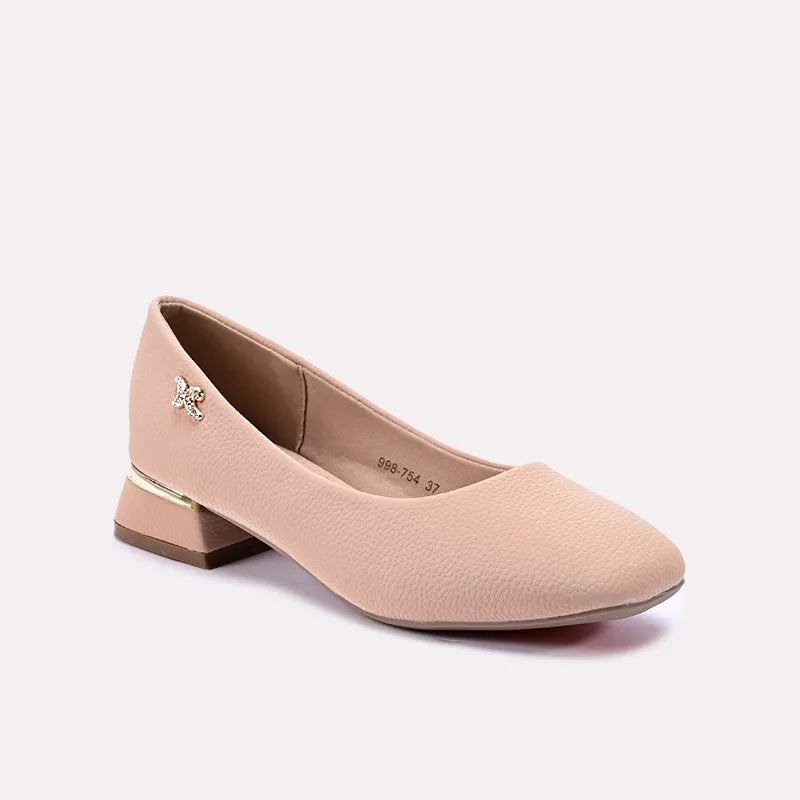 tezel fawn casual pumps