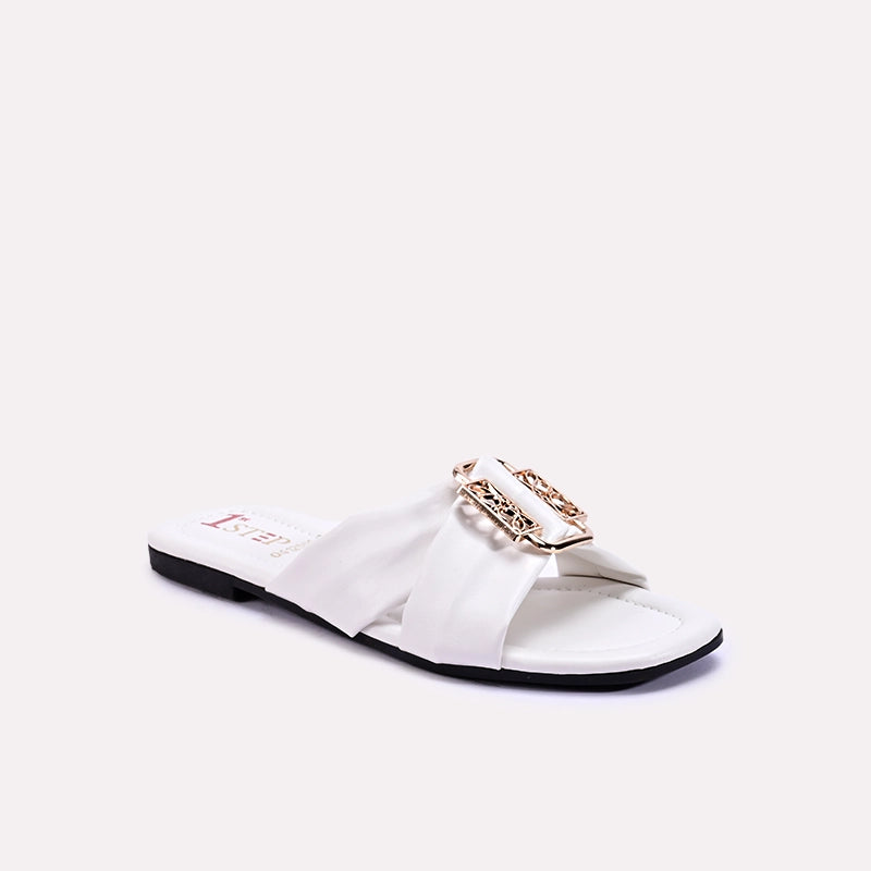 thalassa white casual slippers