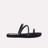 thalia women black flat slippers