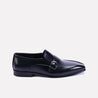 thatcher mens black strap formal shoes