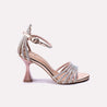 tiffany womens peach bridal heel sandals