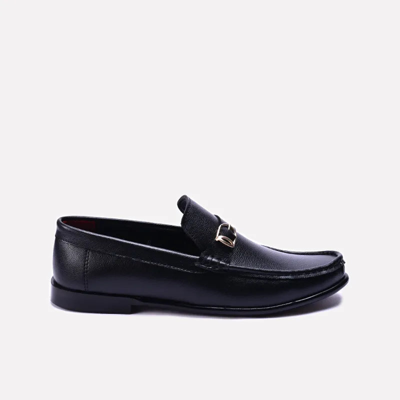 titan mens black loafers