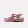 trista pink comfy sandals for women