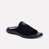 tristan black fancy velvet slides