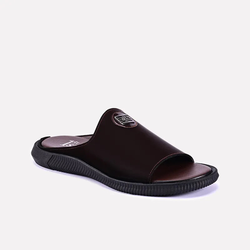 tristan brown fancy velvet slides