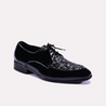 tyndale glossy black derby shoes