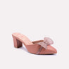 vaina pink fancy mules