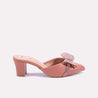 vaina womens pink fancy mules