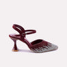 velora maroon bridal pumps