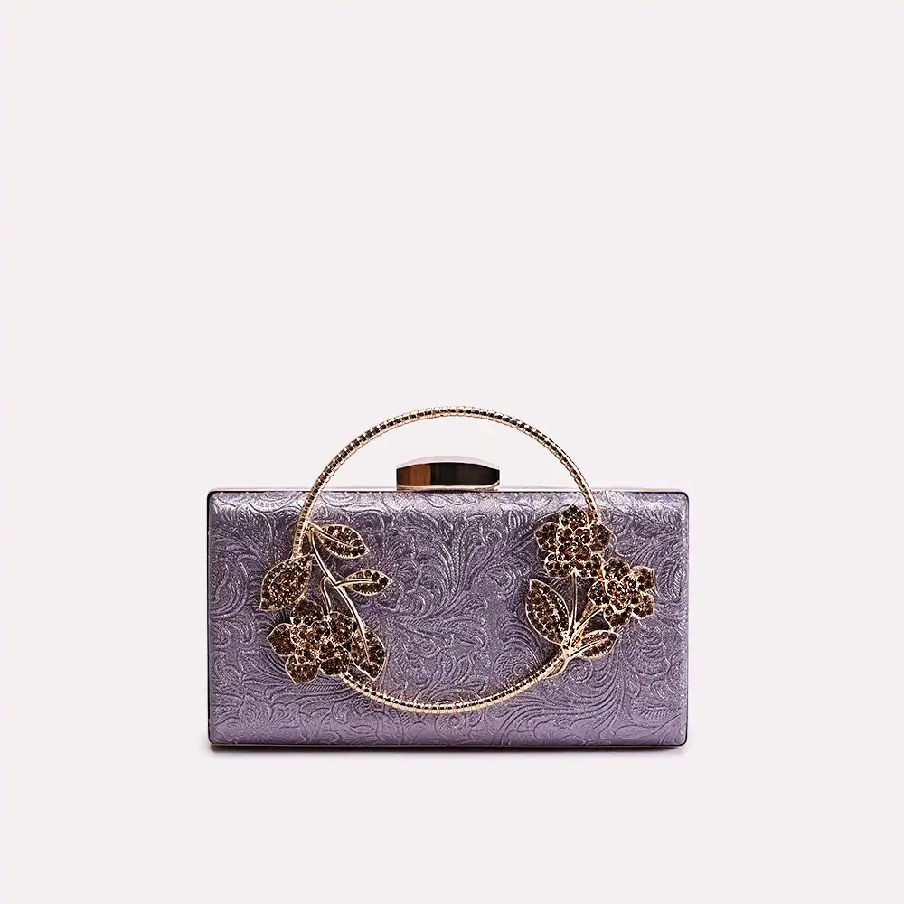 vera purple clutch front