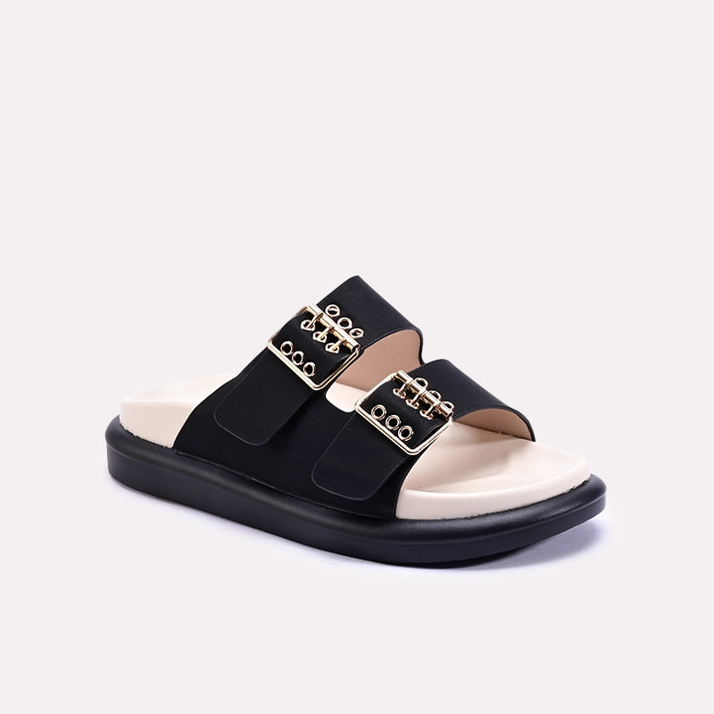 verena black casual slippers