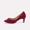 verity maroon fancy court shoes for mens