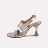 vespera gold fancy heel sandals for women