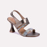 vespera gray fancy heel sandals