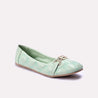 victoria green casual pumps