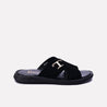 vince men black casual slippers