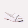 viola white casual pumps