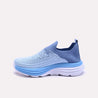 Vionette Blue Slip On Sneakers for women