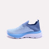 Vionette Blue Slip On Sneakers for women