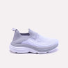 Vionette women Gray Slip On Sneakers