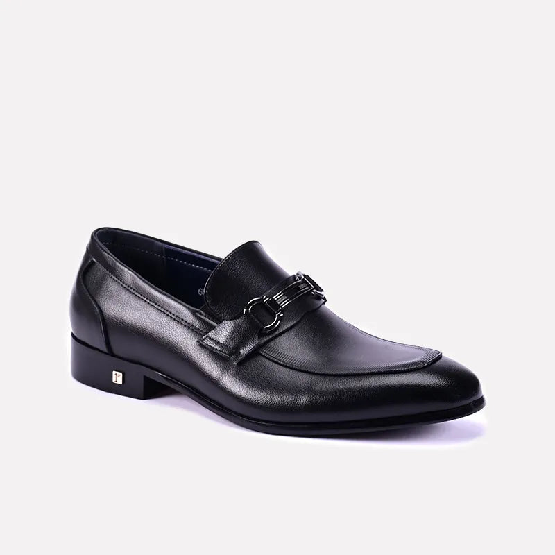 wellington black loafer dress shoes