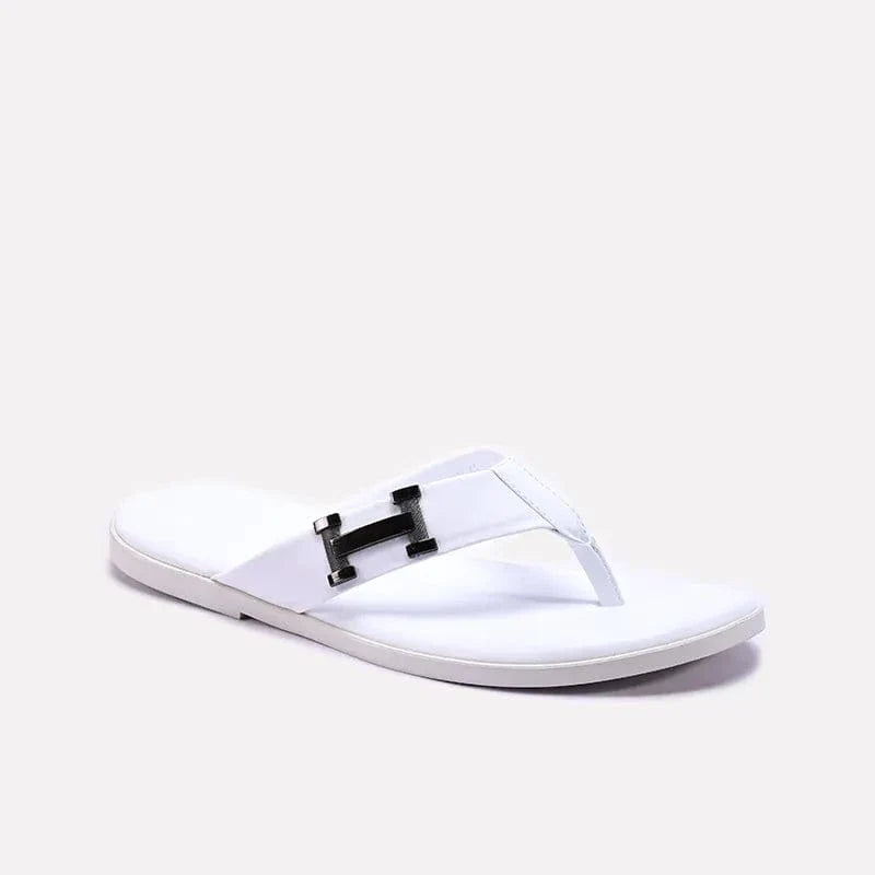 white hermes flip flops mens