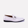 winslow men white loafer dress shoes