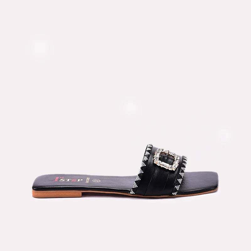 Womens Black Casual Flats