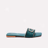 Womens Green Casual Flats