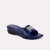 wren blue fancy slippers